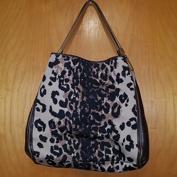 Coach Handbags - Coach Leopard Shoulder Bag